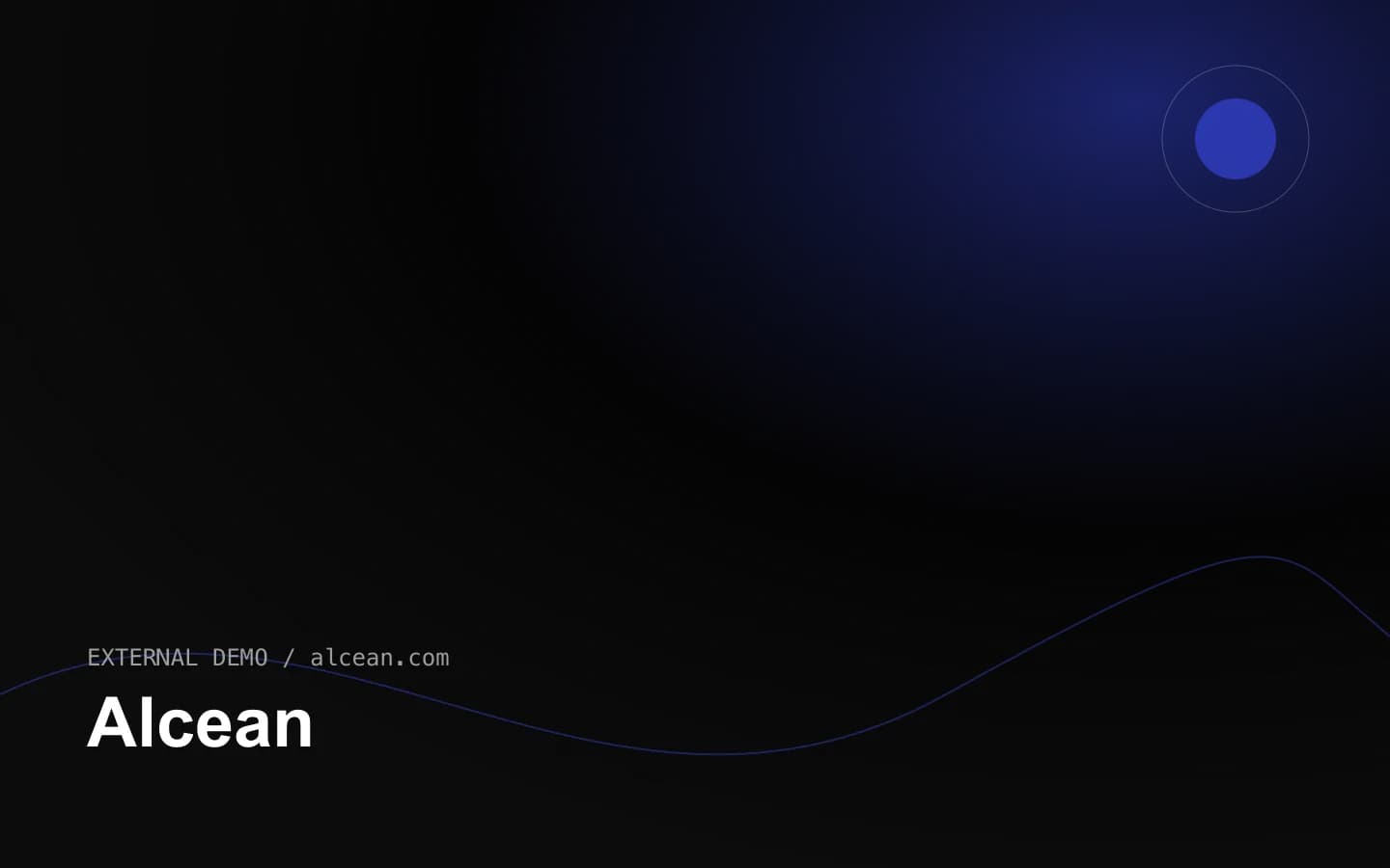 Alcean 网站首页截图