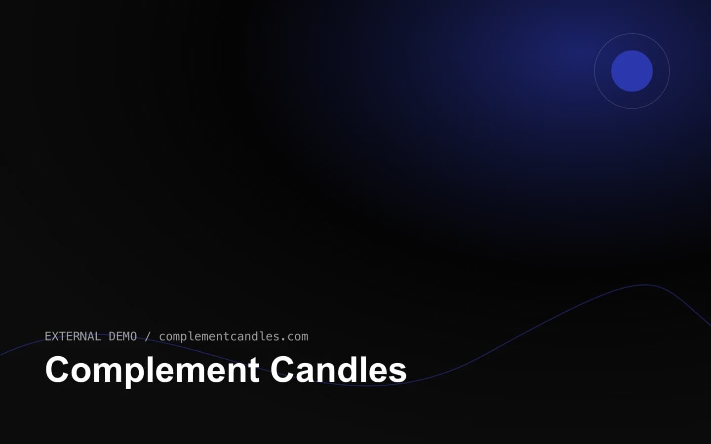 Complement Candles 网站首页截图