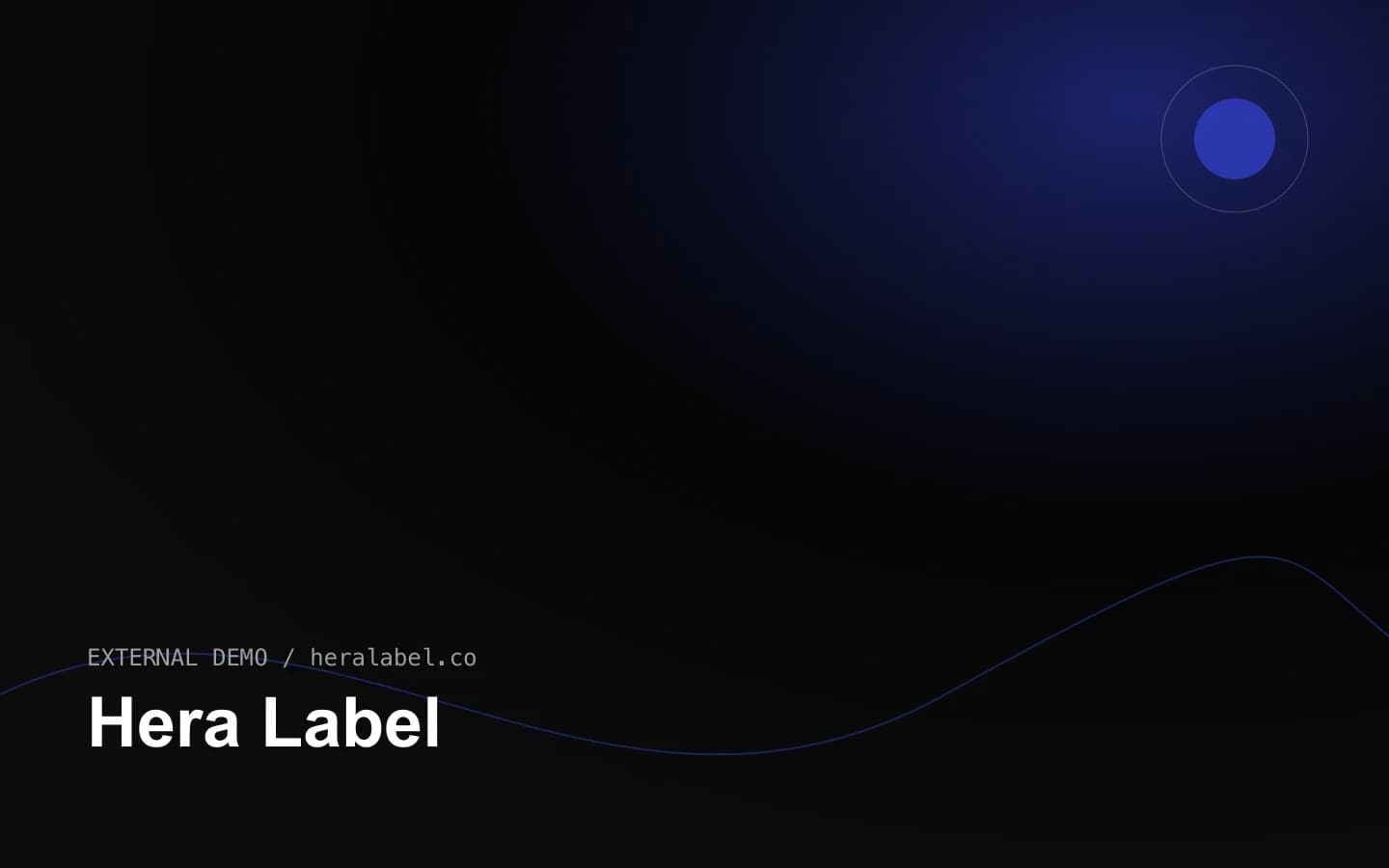 Hera Label 网站首页截图