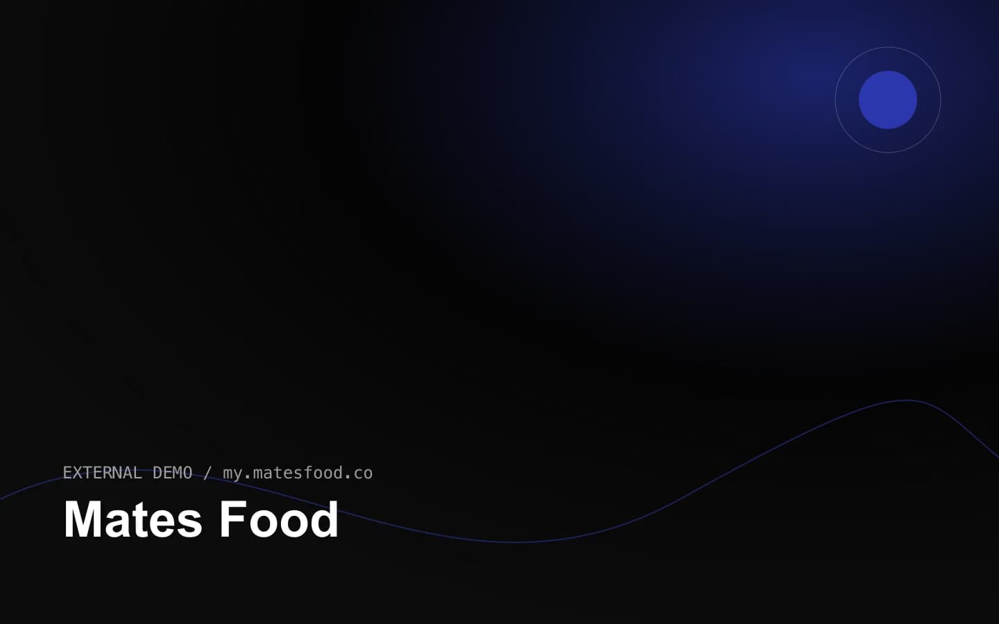 Mates Food 网站首页截图
