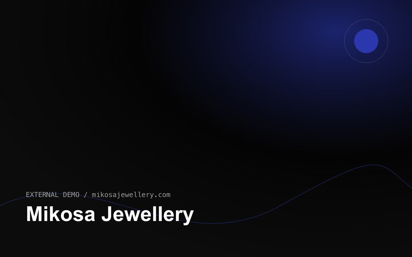 Mikosa Jewellery 网站首页截图