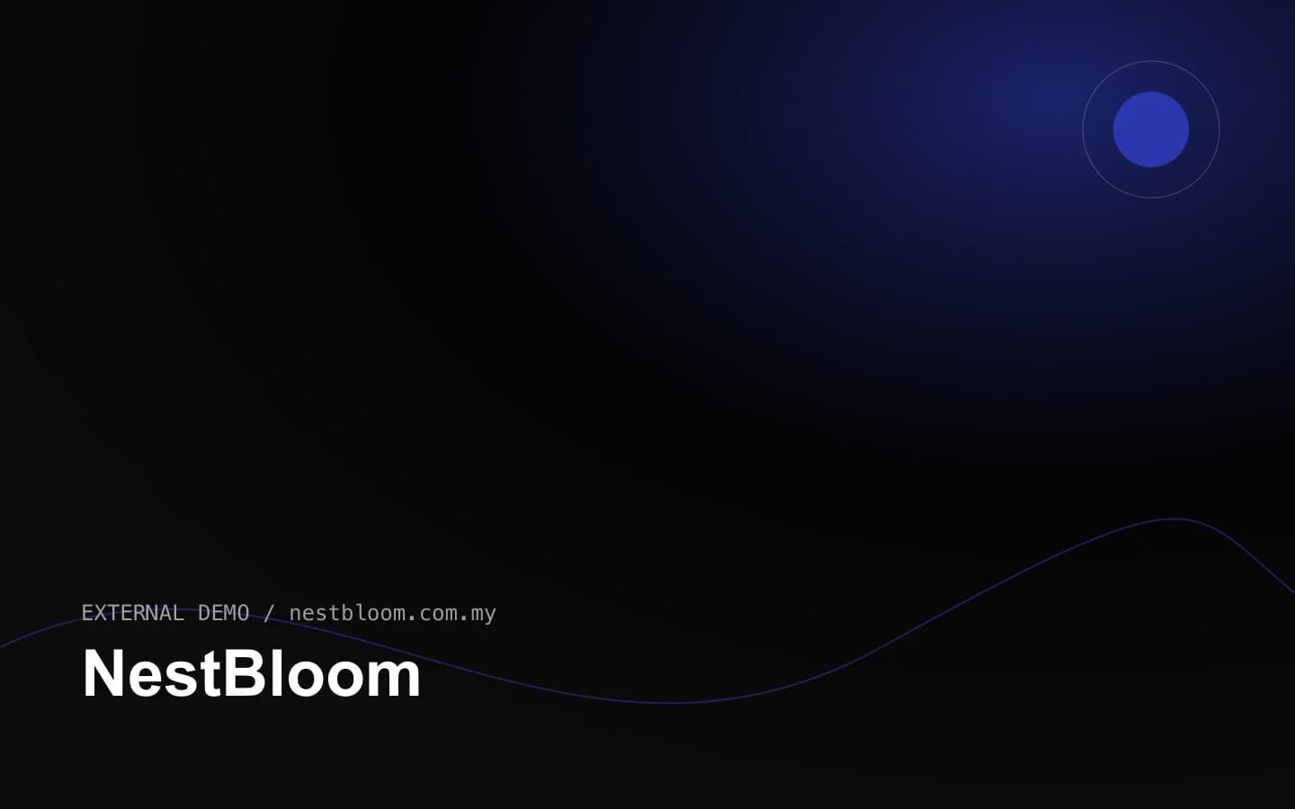 NestBloom 网站首页截图
