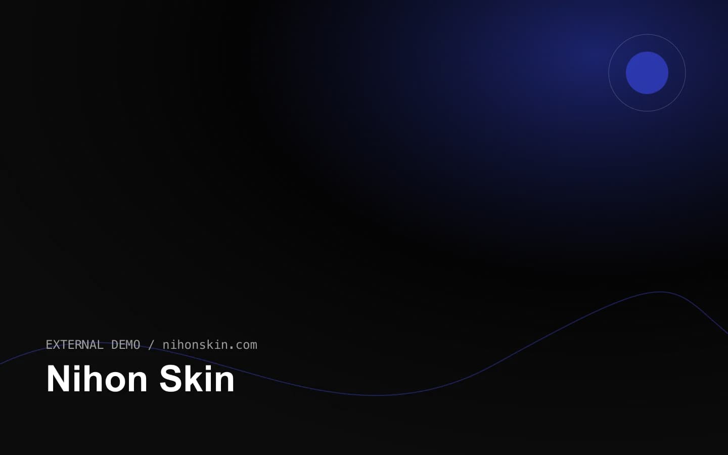 Nihon Skin 网站首页截图