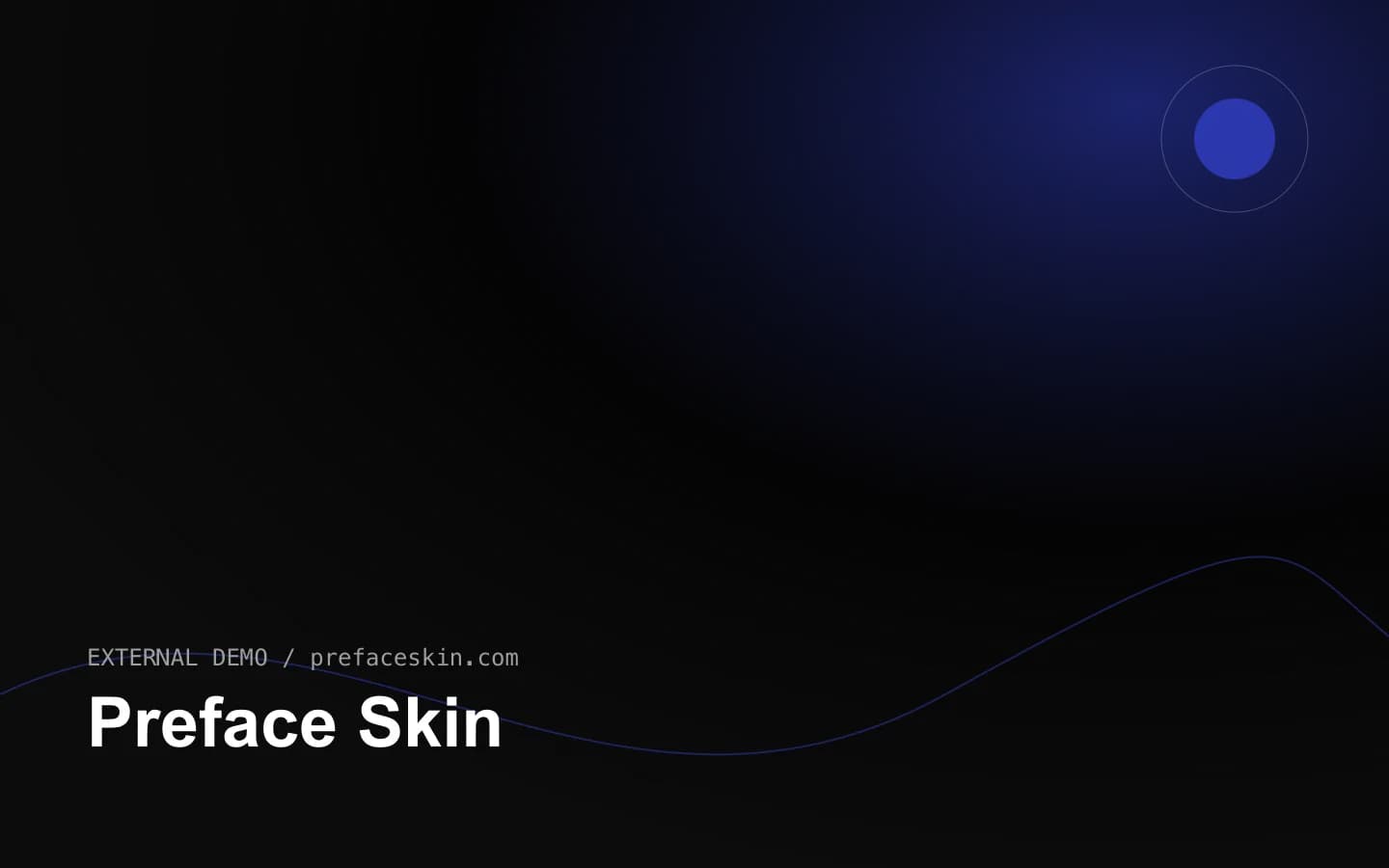 Preface Skin 网站首页截图