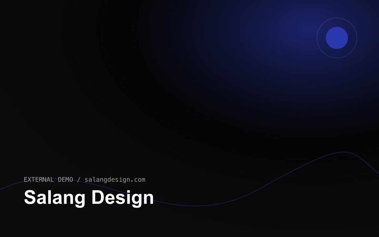 Salang Design 网站首页截图