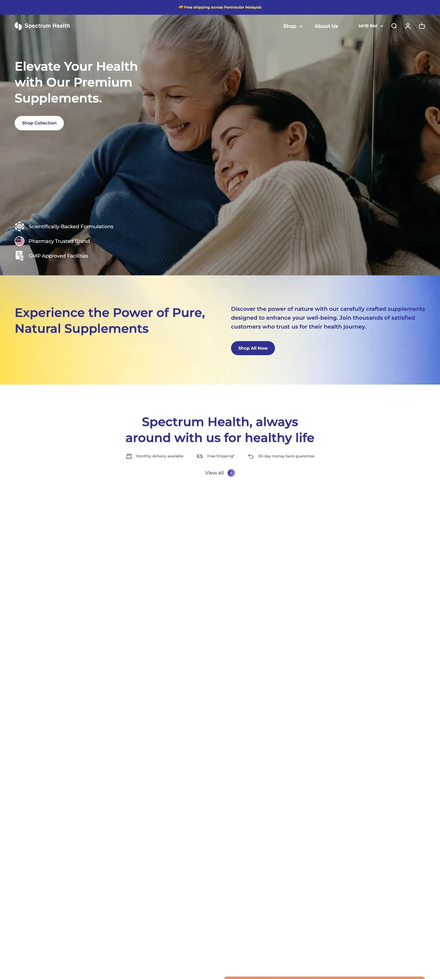 Spectrum Health 网站首页截图