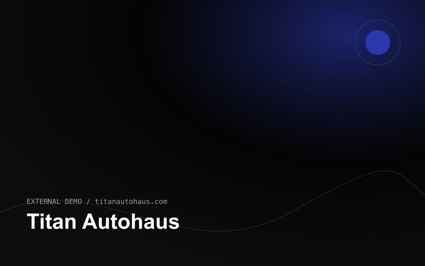 Titan Autohaus 网站首页截图