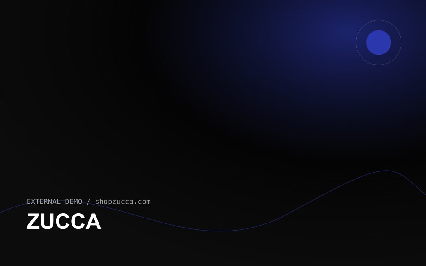 ZUCCA 网站首页截图